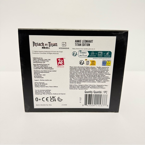 DZNR Collectible Designer Toy Female Titan Annie Leonhart Attack on Titan Stuffe - Picture 6 of 6